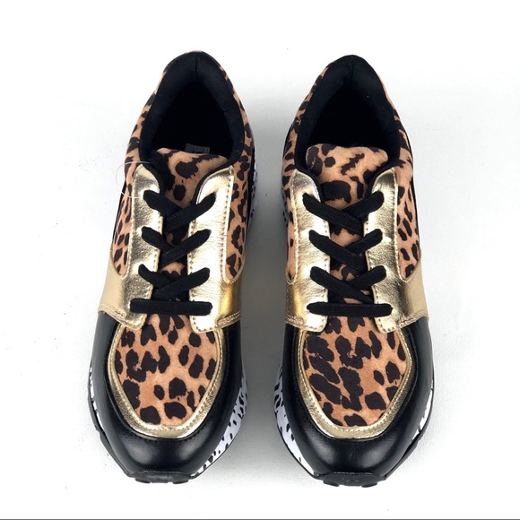 Steve Madden Leopard Animal Cliff Sneakers - Picture 6 of 8